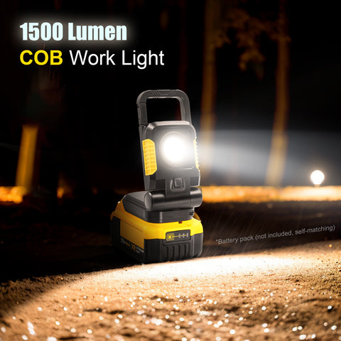 15W 1500LM Adjustable Battery COB Work