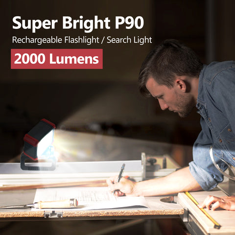 20W LED Rechargeable Work Light with Clamp