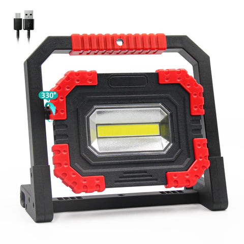 10W 1100LM USB Reachargeable Battery COB Work Light