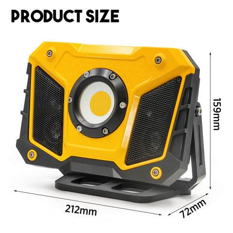Rechargeable Music Speaker COB Work Light