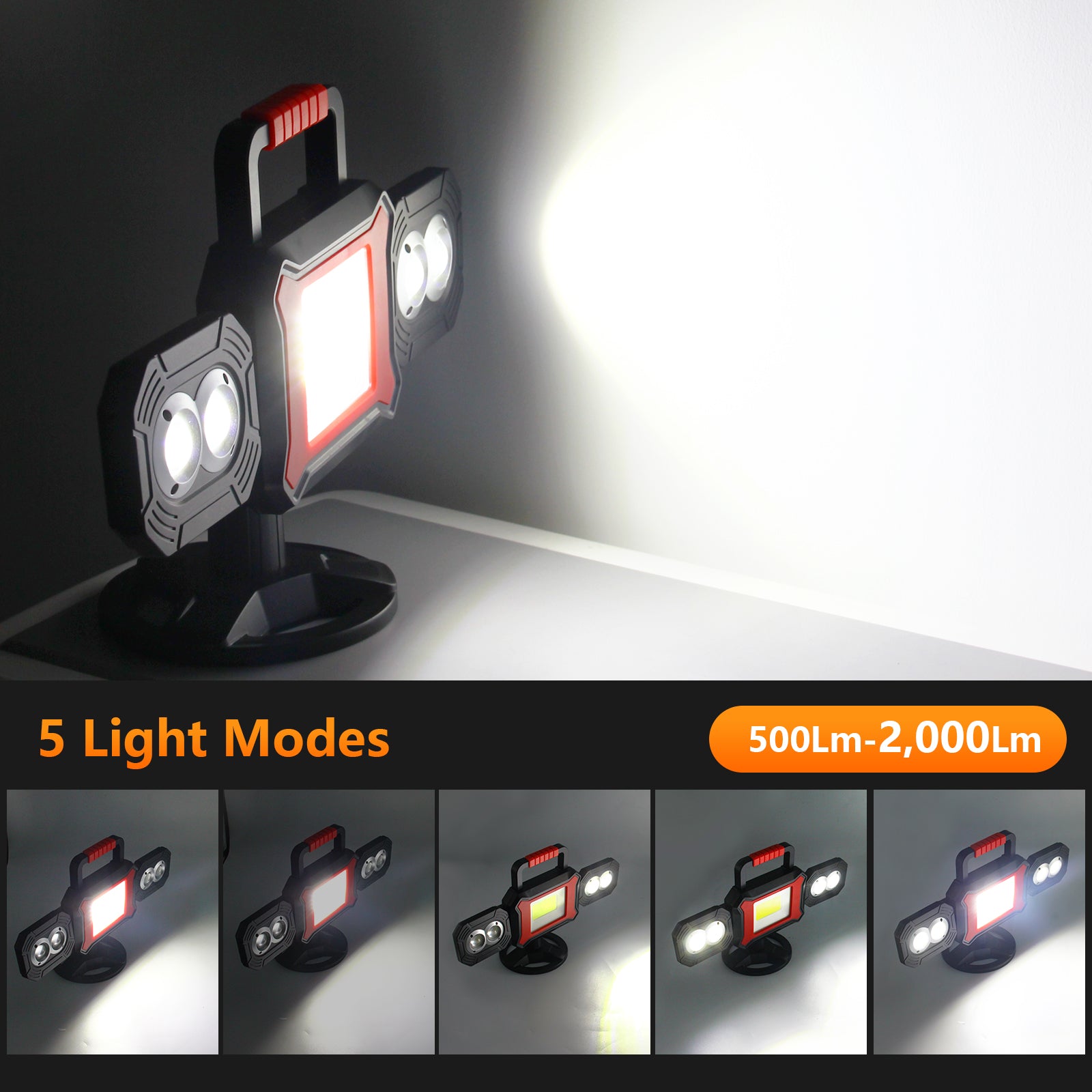 20W 2000LM Portable Battery LED Work Light– sylstarlight.com
