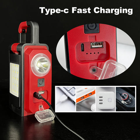 39W 3500LM Adjustable Rechargeable LED Work Light