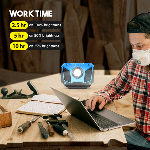 Rechargeable Music Speaker COB Work Light