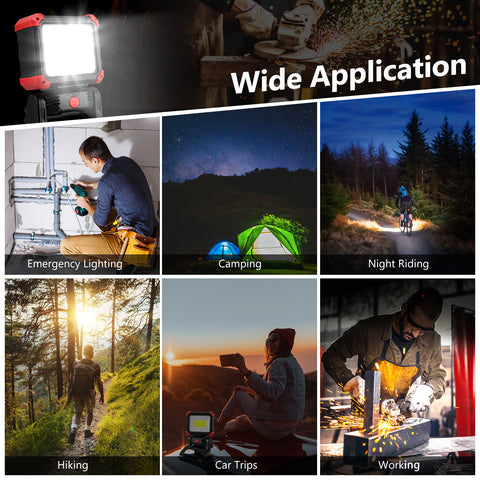 20W LED Rechargeable Work Light with Clamp