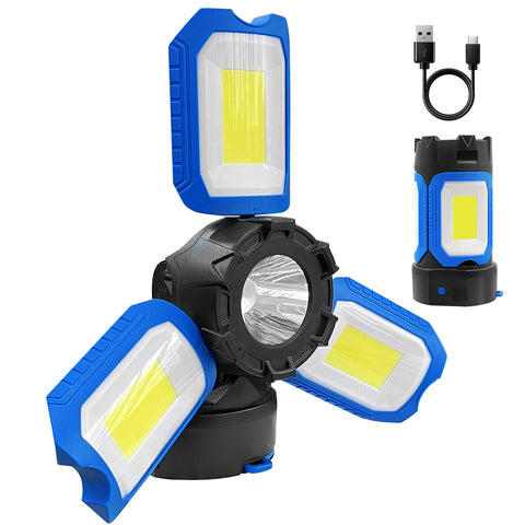 50W 5000LM Portable Three Head LED Work Light