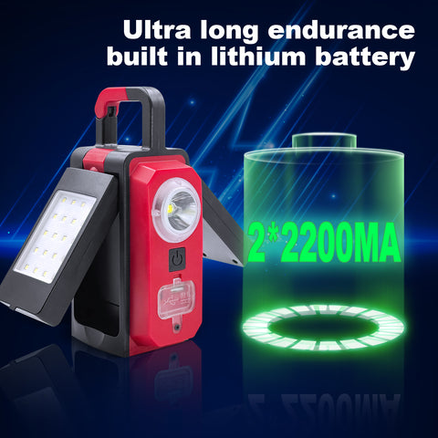 39W 3500LM Adjustable Rechargeable LED Work Light