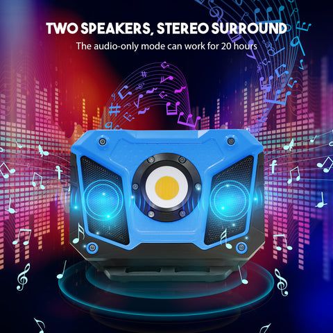 Rechargeable Music Speaker COB Work Light