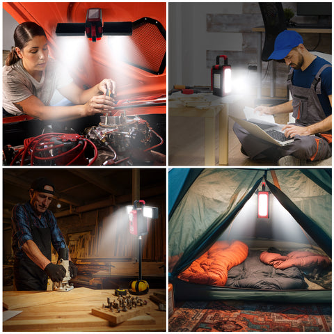 39W 3500LM Adjustable Rechargeable LED Work Light